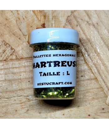Paillettes hexagonales moyennes taille L – Fabrication de leurres souples | Kestucraft