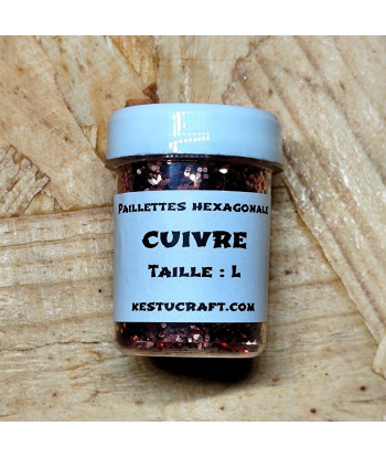 Paillettes hexagonales moyennes taille L – Fabrication de leurres souples | Kestucraft