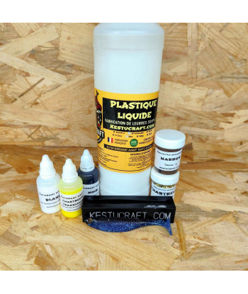 Kit de démarrage leurres souples Shad 11 cm – Moule ouvert + Plastisol + Colorants | Kestucraft