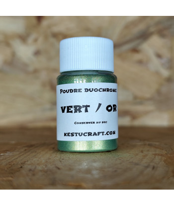 Poudre Duochrome pour leurre souple – 10gr| Effets naturels pour leurres souples – Kestucraft