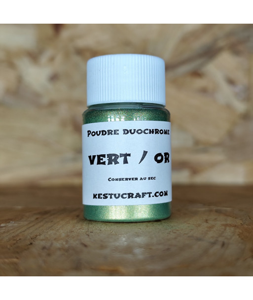 Poudre Duochrome pour leurre souple – 10gr| Effets naturels pour leurres souples – Kestucraft