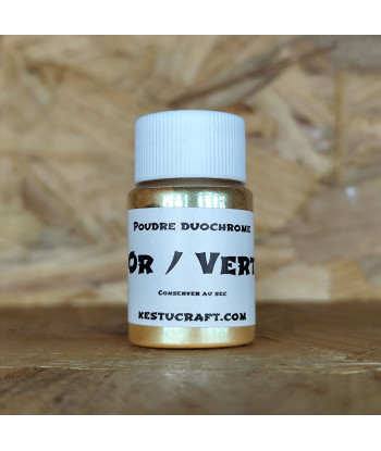 Poudre Duochrome pour leurre souple – 10gr| Effets naturels pour leurres souples – Kestucraft