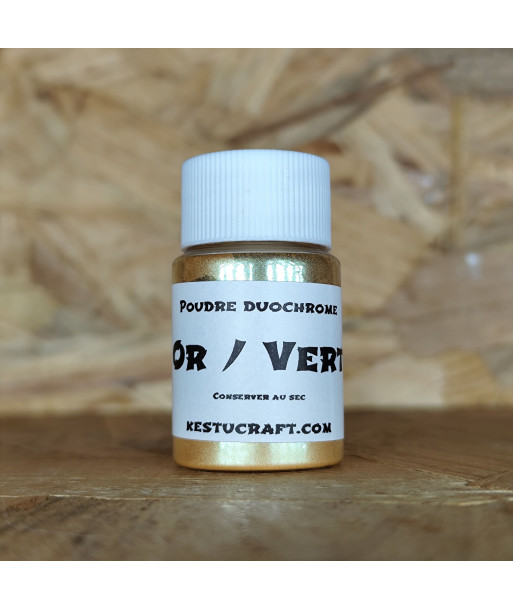 Poudre Duochrome pour leurre souple – 10gr| Effets naturels pour leurres souples – Kestucraft