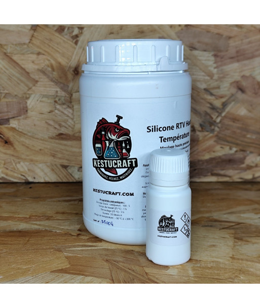 Kit de 5x1kg de Silicone RTV Haute Température – Moulage Plomb, Plastisol et résine| Kestucraft