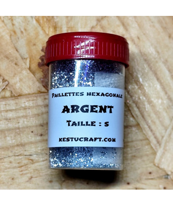 Paillettes hexagonales ultra fines taille S – Fabrication de leurres souples | Kestucraft