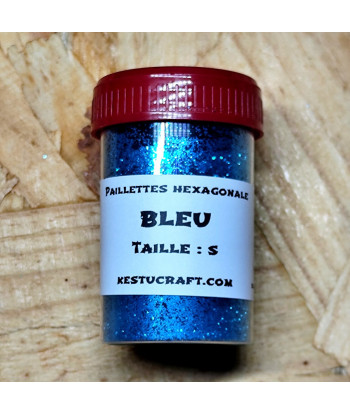 Paillettes hexagonales ultra fines taille S – Fabrication de leurres souples | Kestucraft