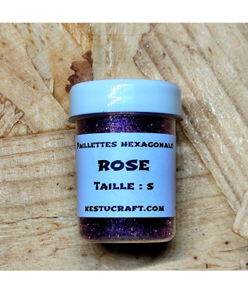 Paillettes hexagonales ultra fines taille S – Fabrication de leurres souples | Kestucraft