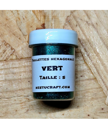 Paillettes hexagonales ultra fines taille S – Fabrication de leurres souples | Kestucraft