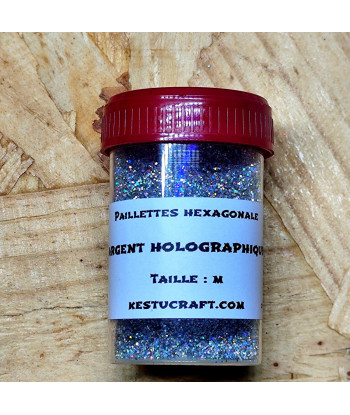 Paillettes hexagonales fines taille M – Fabrication de leurres souples | Kestucraft
