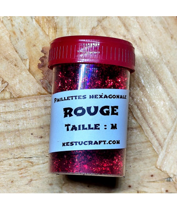 Paillettes hexagonales fines taille M – Fabrication de leurres souples | Kestucraft